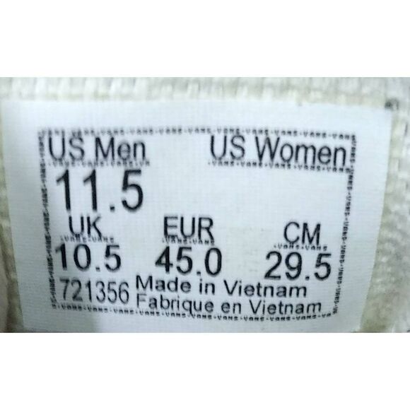 Vans Off The Wall Skateboard Sneakers Mens Size 11.5 Red Shoes Casual Vans - Picture 8 of 8